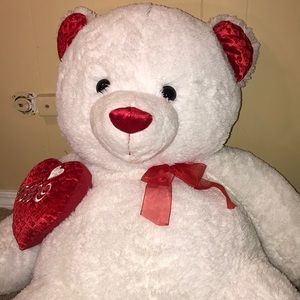 White giant teddy bear